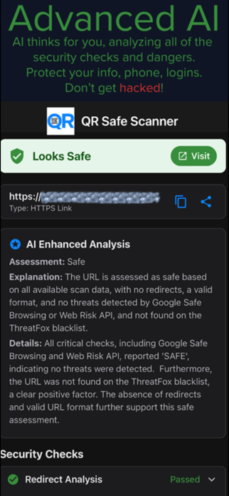 QR Safe Scanner Screenshot 3 of 4