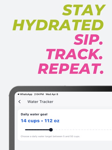 NutriChat Calorie Tracker iPad screenshot