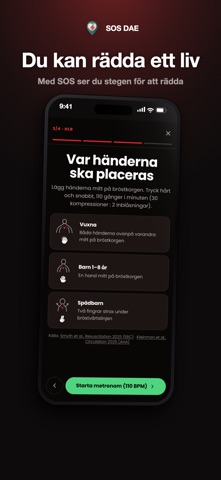 SOS DAE - Hjärtstartare iPhone screenshot 4