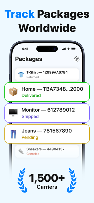 Package Tracker - TrackPack Screenshot 1 of 4