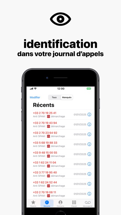 Anti SPAM - bloqueur téléphone Screenshot
