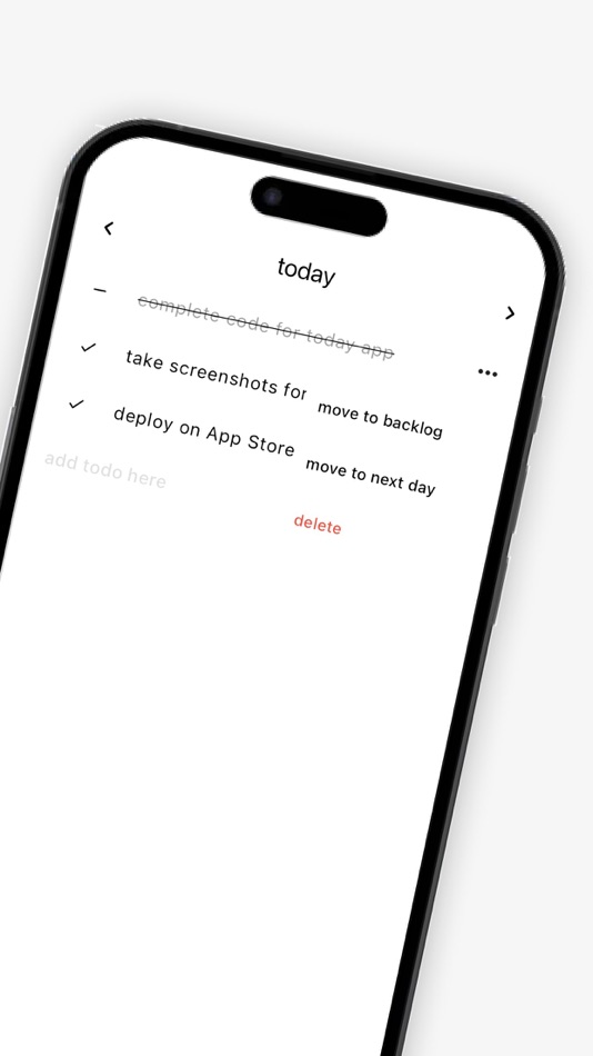 #2. today - a productivity app (iOS) By: Tadas Petraitis