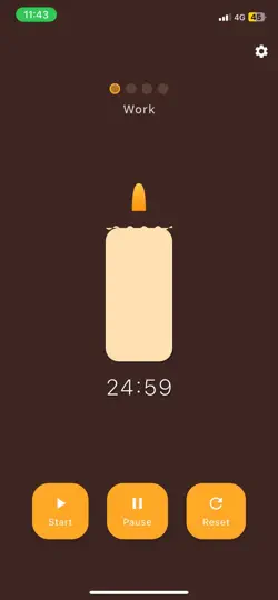 Скриншот Candle – Focus & Pomodoro на iPhone 1