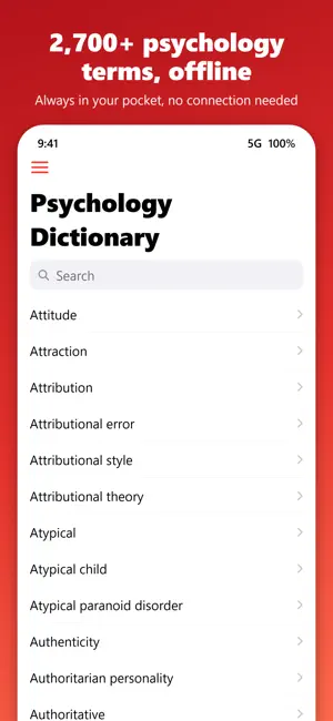 Psychology Dictionary Offline screenshot 1