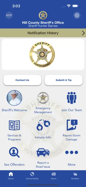 Hill County Sheriff TX screenshot 1
