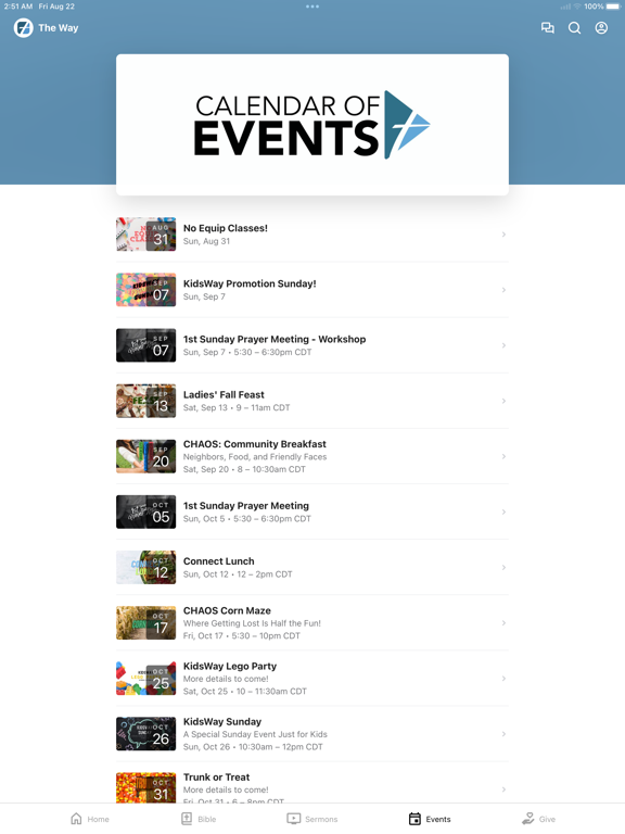 The Way SGF iPad screenshot 3 - Education app