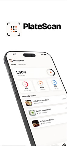 PlateScan: Calorie Counter Screenshot 1 of 5