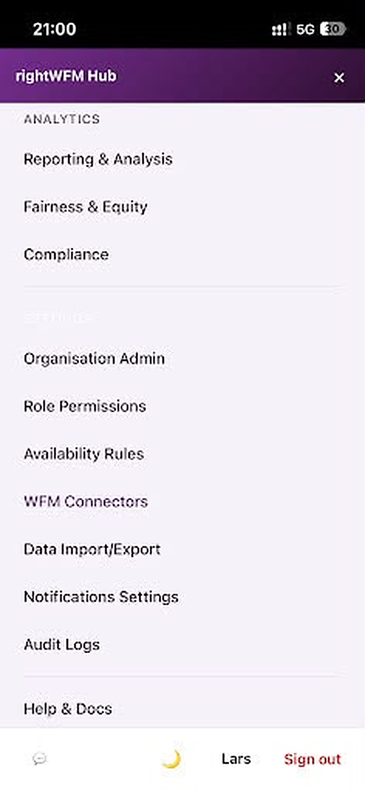 rightWFM Hub screenshot 3