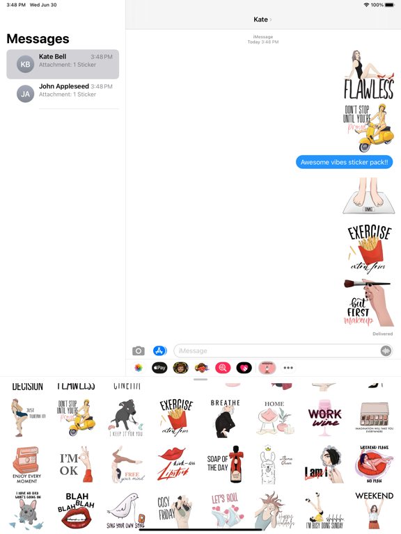Screenshot #6 pour Beauty Vibes Stickers