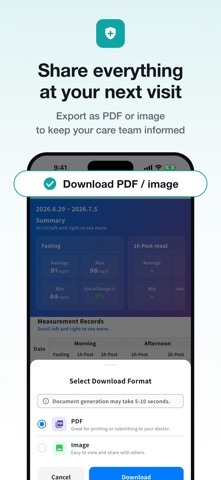 GlucoDiary: Blood Sugar Log iPhone screenshot