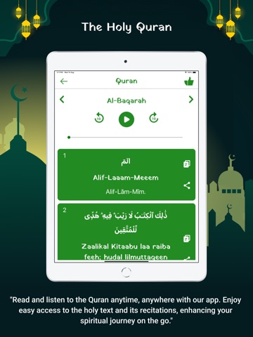 Muslim Calendar Prayer Times iPad screenshot