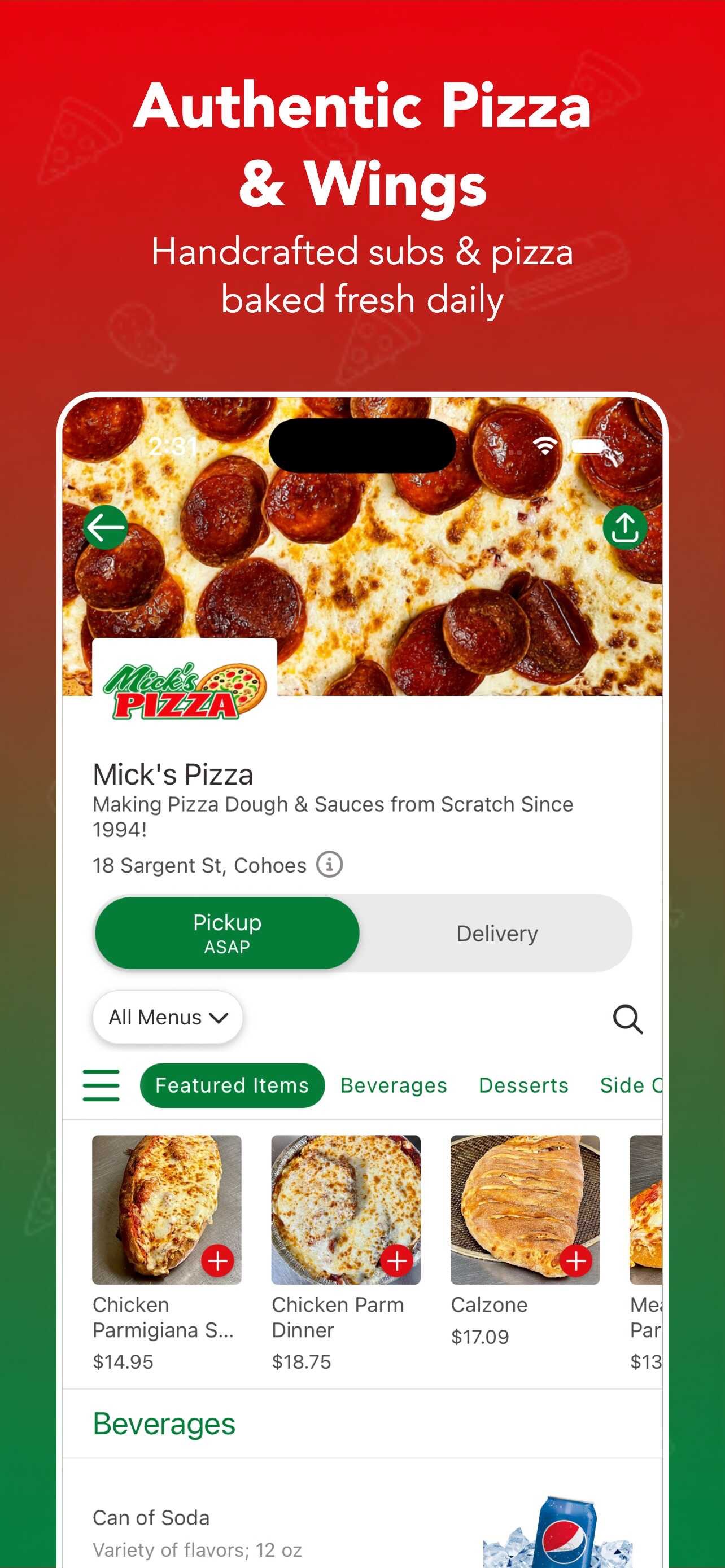 Screenshot 2 of Mick's Pizza