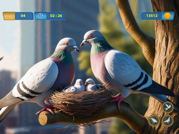 Pigeon Bird Flying Games 3D iPad screenshot