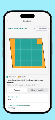 Calculadora de Revestimento iPhone screenshot