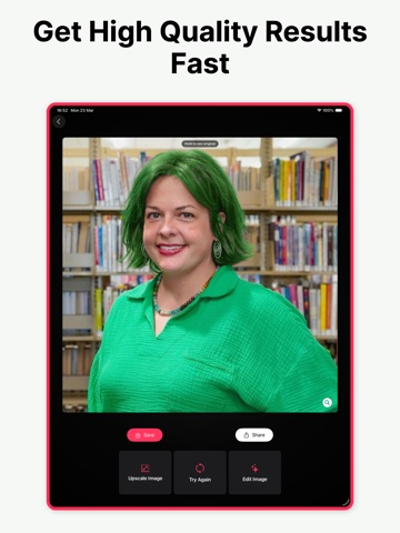 Change Hair Color in Photo iPad screenshot