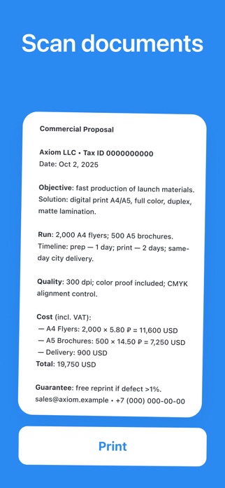 Mobile printer - air Screenshot 5 of 6