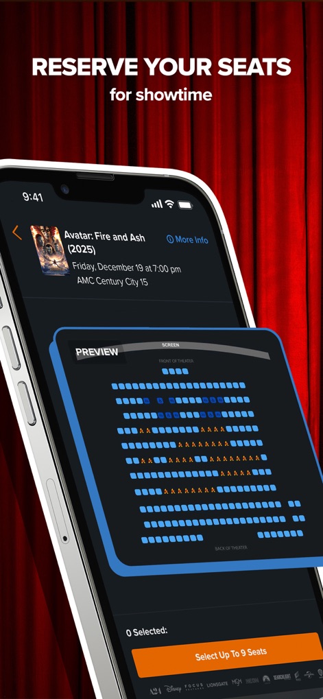 Fandango - Get Movie Tickets - This tool provides an intuitive seat map preview, allowing users to effortlessly select their ideal seats before confirming their showtime.