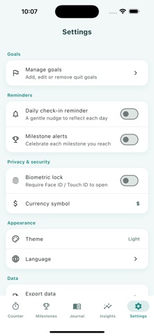 SoberVault: Quit & Stay Sober iPhone screenshot