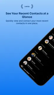 recent contacts - linkup iphone capturas de pantalla 1