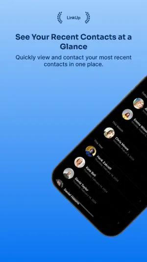 Recent Contacts - LinkUp screenshot 1