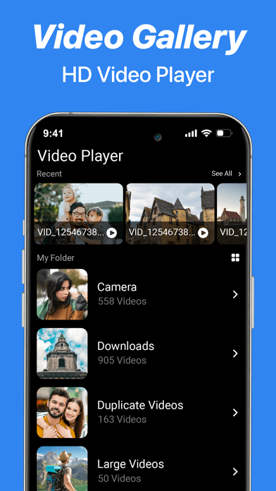 Video Player - Media Player HD iPhone screenshot 3 - Photo & Video app