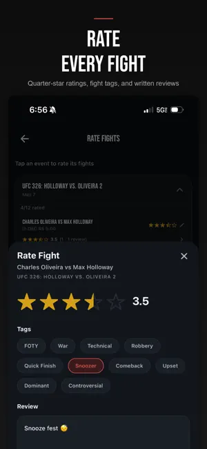Upset - MMA Picks Tracker screenshot 4