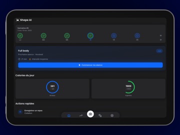 Shape AI: Personal trainer AI iPad screenshot