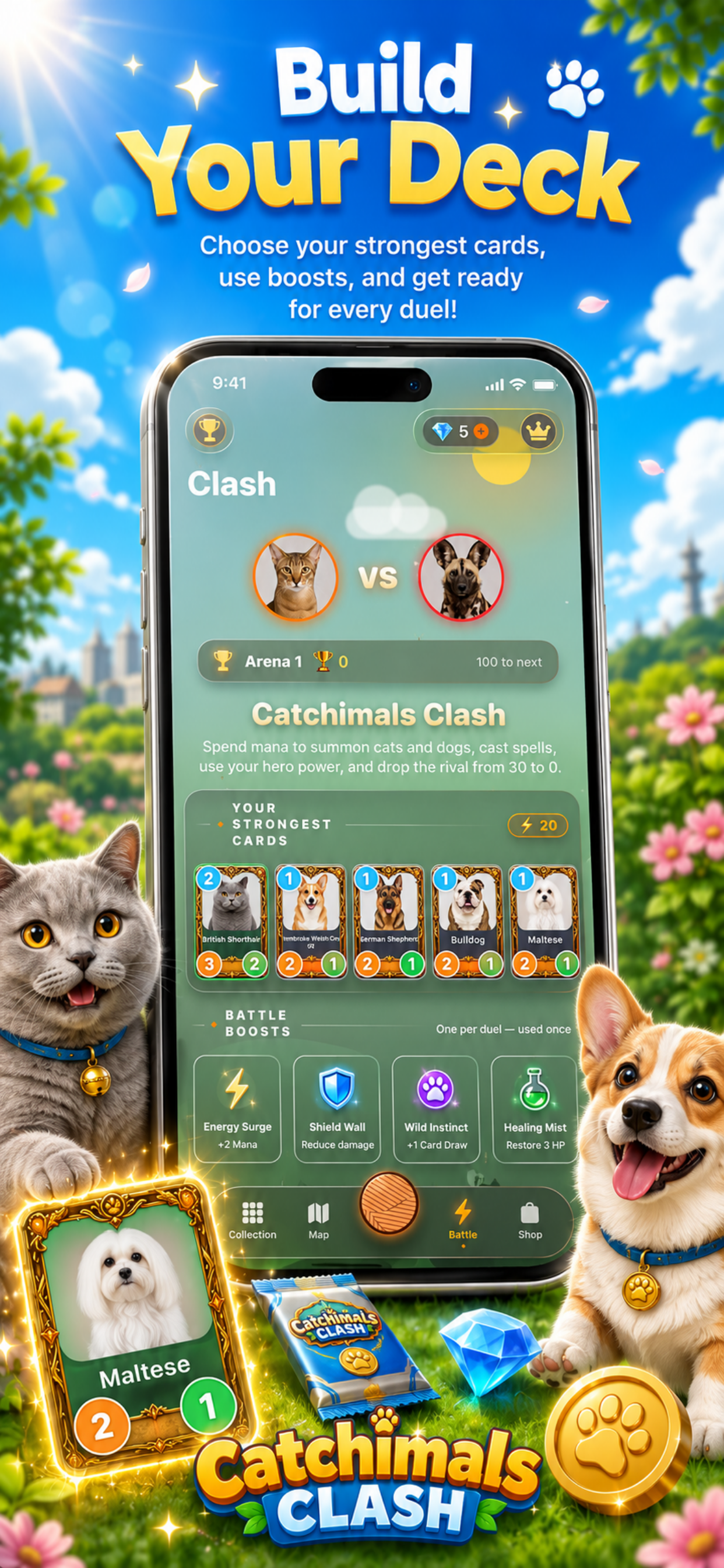 Catch Cat & Dog : Card Game AI screenshot 5