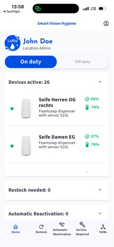 Smart Vision Hygiene - LoRa Screenshot 1 of 4