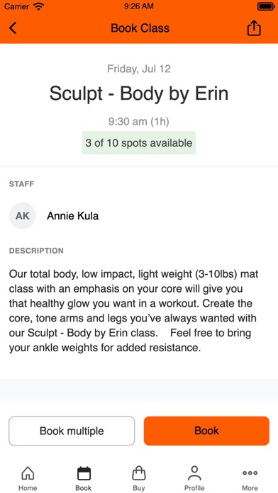 Erin Cantrell Fitness Screenshot