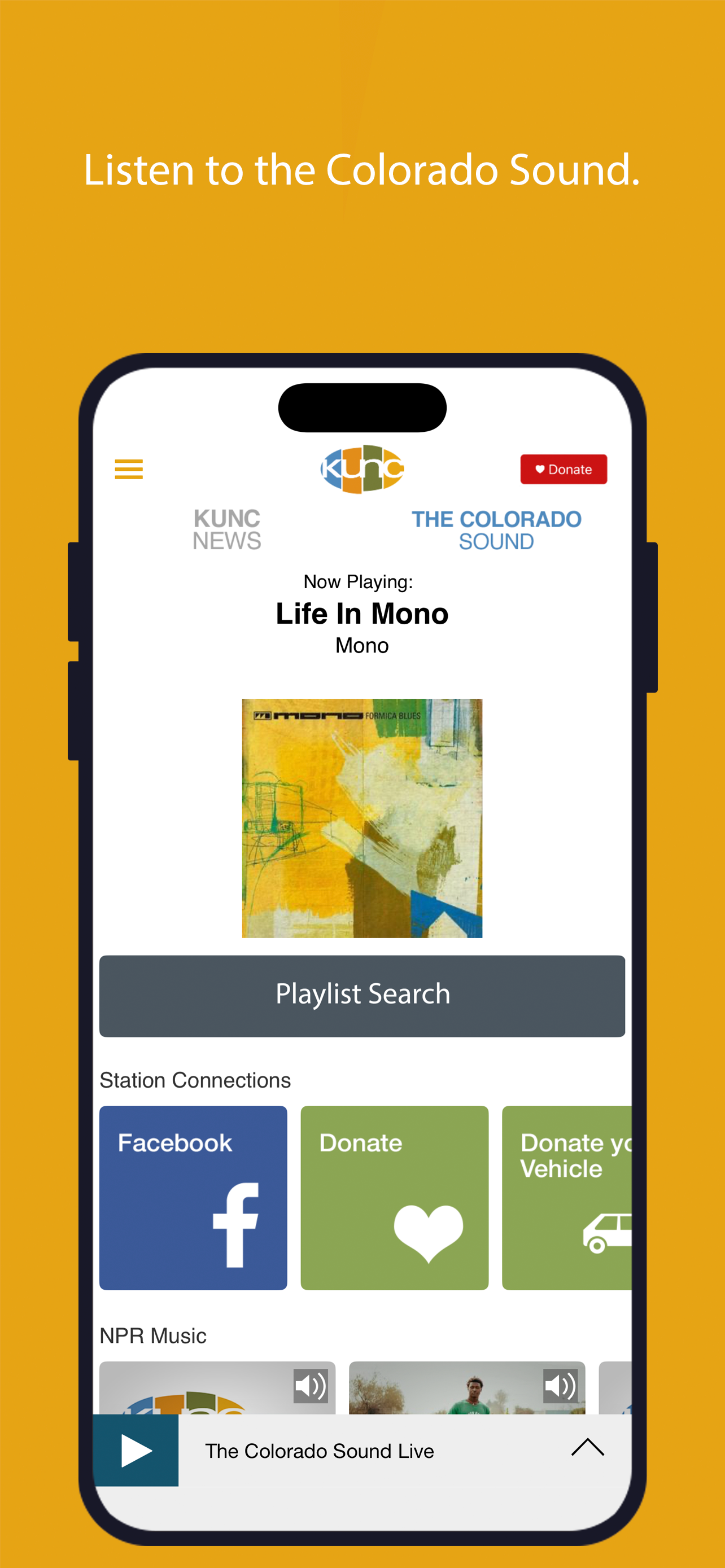 KUNC Public Radio App screenshot 3