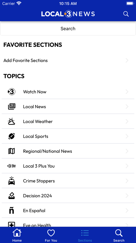#3. Local 3 News (iOS) By: WRCB-TV