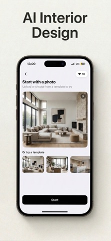 Roomia: AI Interior Design iPhone screenshot