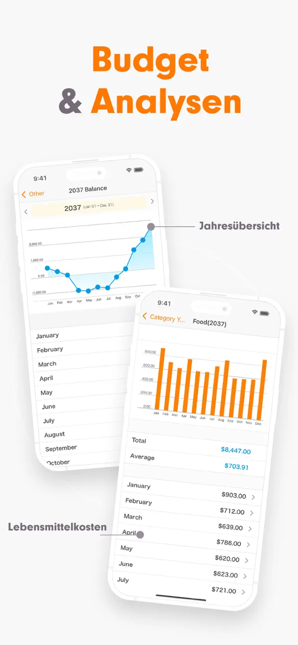 Ausgaben Manager - Money Note iPhone App Screenshot 3 – Finanzen