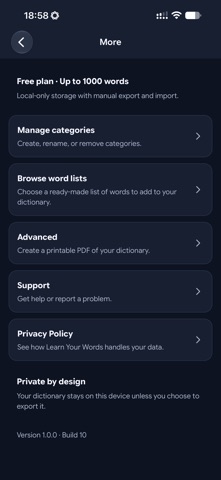 Learn-Your-Words Screenshot 7 of 7