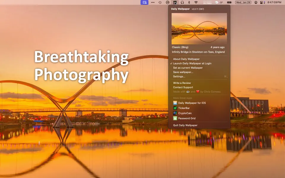 Screenshot 1 of Daily Wallpaper HD: AI & Bing 2.1.11