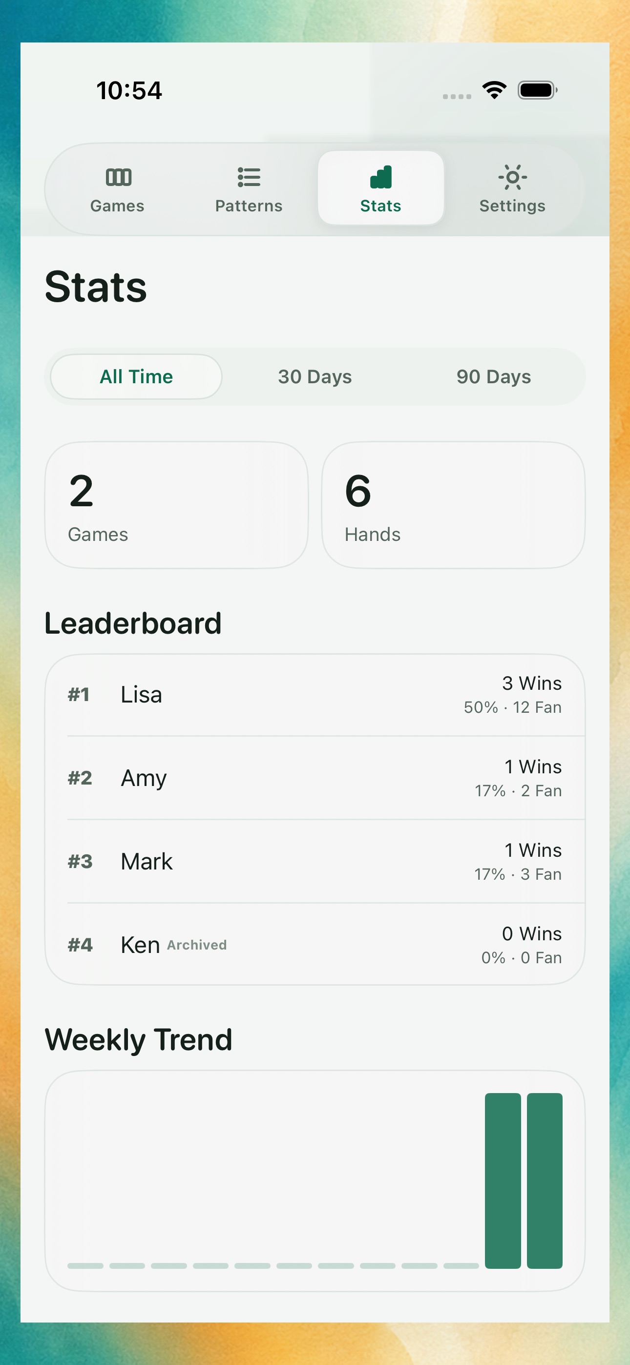 Screenshot 4 of Punglo — Mahjong Scorebook
