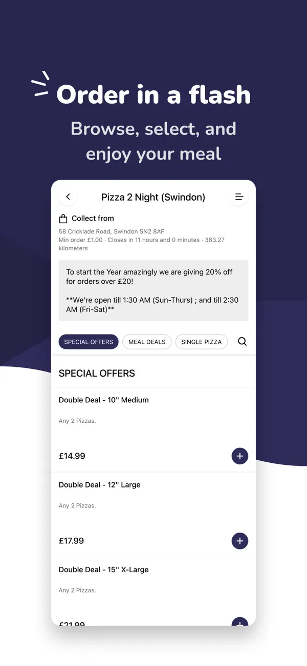 Screenshot #1 pour Pizza 2 Night App