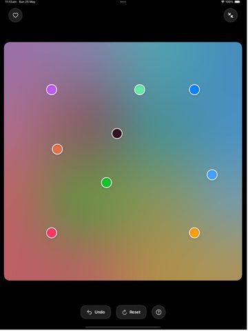 Gradient Background: Spectrum iPad screenshot