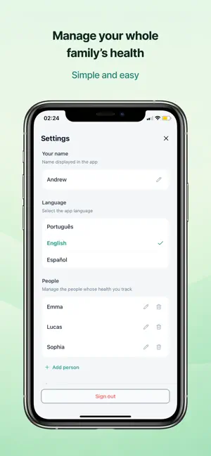 Family health diary screenshot 4