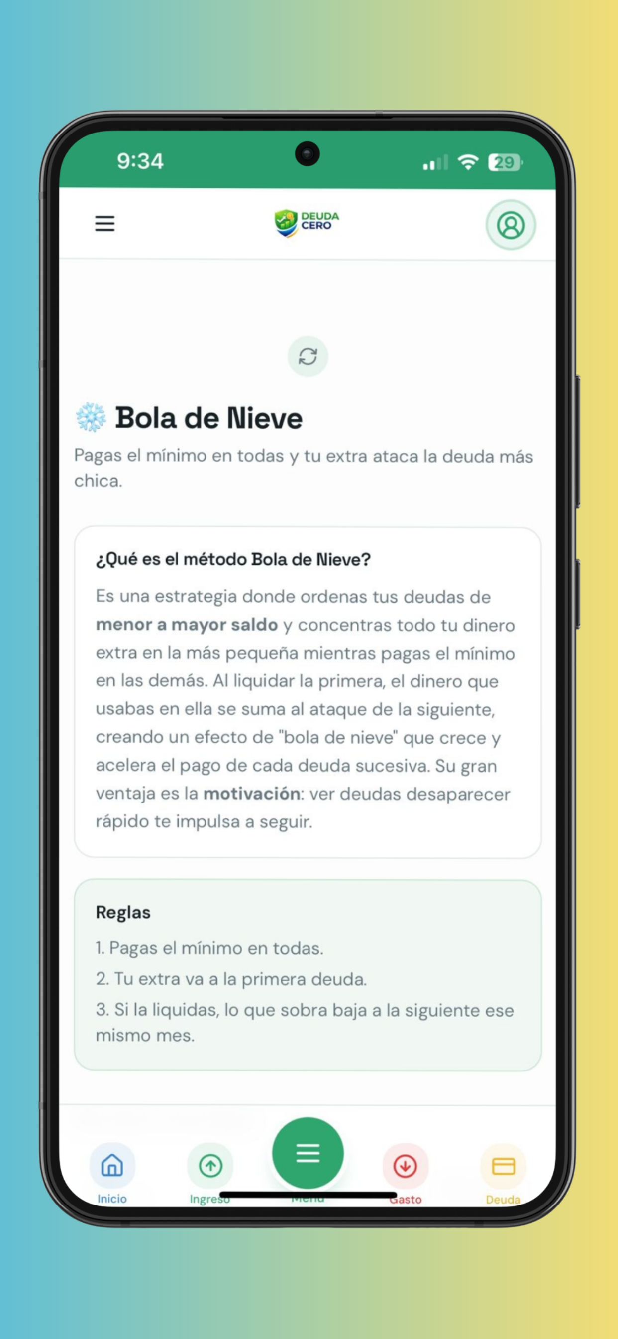Deuda Cero App screenshot 9