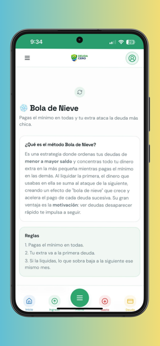 Deuda Cero App Screenshot 9 of 10