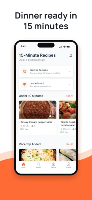 15-Minute Recipes: Fast Meals screenshot 1