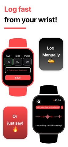 Press: Blood pressure monitor iPhone screenshot