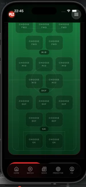PLZ Soccer screenshot 1