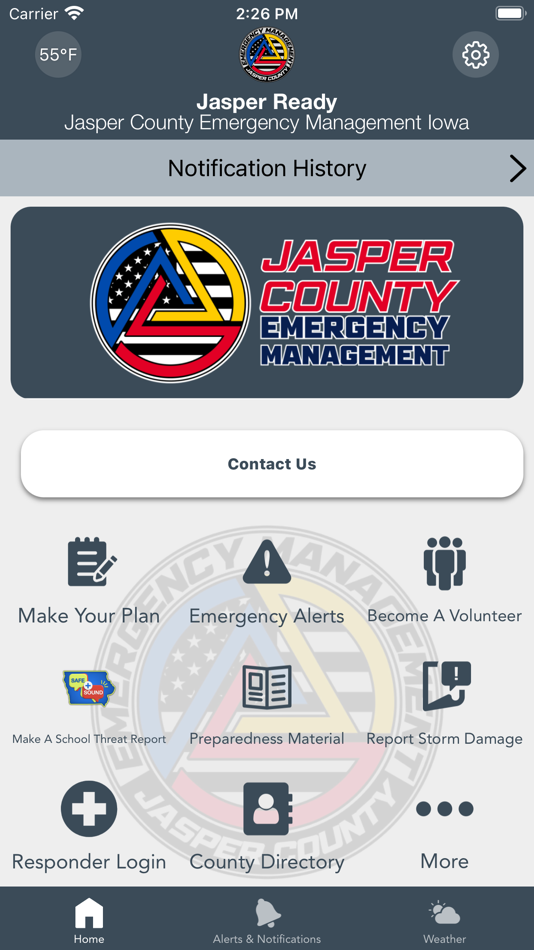 #1. Jasper Ready (iOS) Podle: Jasper County Emergency Management Agency