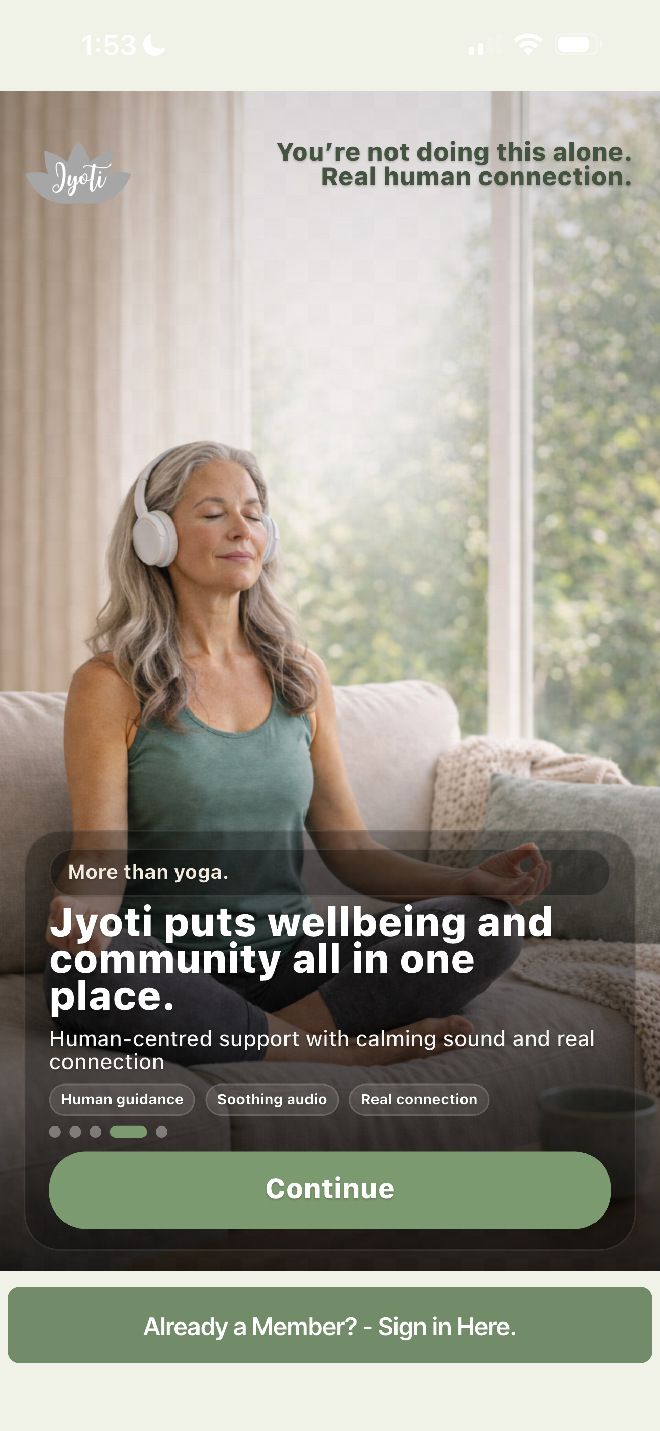 Jyoti: Gentle Yoga Over 50s screenshot 3