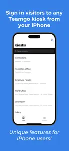 Teamgo Visitor Kiosk screenshot #2 for iPhone