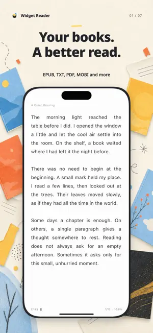 Widget Reader: EPUB, TXT, PDF screenshot 1