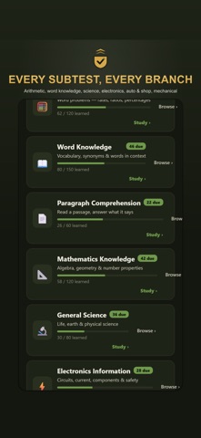 ASVAB Test Prep 2026: Practice iPhone screenshot